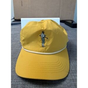 Tilly Golf Old School Golfer Rope Hat Yellow Snapback